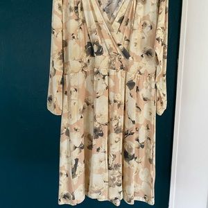 Lularoe floral long sleeve Jody dress XL